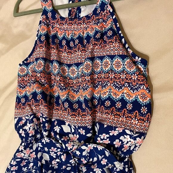 My Michelle Girls Size S floral Halter neck Romper - Picture 6 of 6